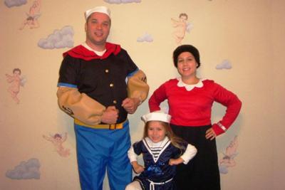 Popeye, Olive Oyl, and a Sailor Girl